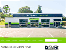 Tablet Screenshot of crossfitgreer.com